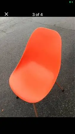 1960s MCM Laundromat Scoop Chair/not a recent copy/excellent condition