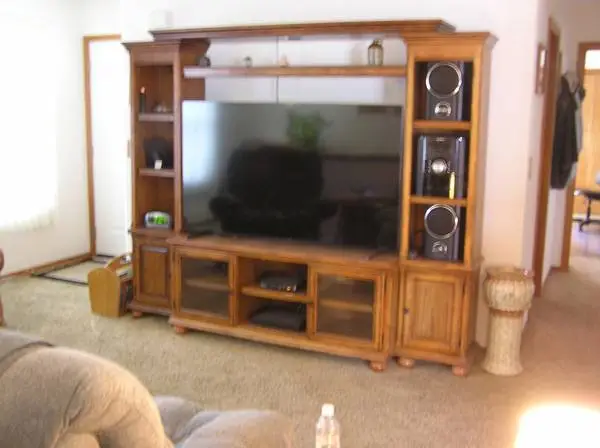 FREE LARGE ENTERTAINMENT CENTER  FREE