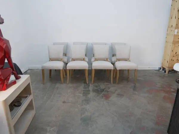 Set of 8 Restoration Hardware Dining Chairs 20 W x 20 Deep x 23.5 H