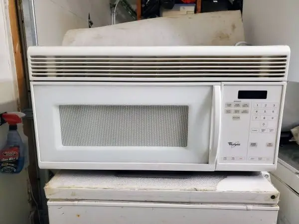 Whirlpool over the range microwave