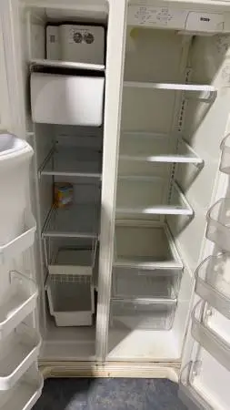 Whirlpool side by side refrigerator (delivery fee