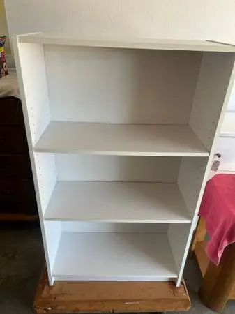 White bookcase or display case
