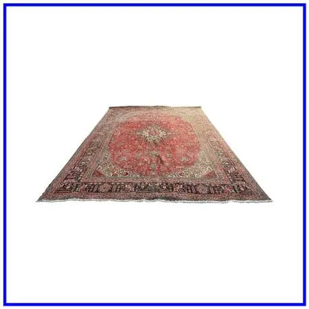 9ft 6in × 12ft 7in Persian Tabriz Hand-knotted Wool Area Rug
