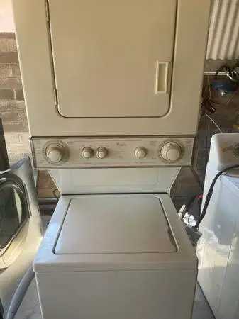 Whirlpool, heavy duty, thin, twin washer, dryer electric