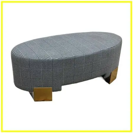 Jay Jeffers Design Glen Plaid Ottoman