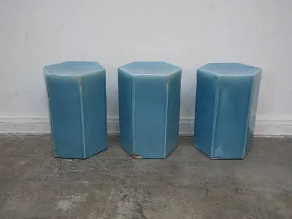 Pottery Barn Croft Ceramic Side Table Outdoor (we Have 3) $249.00 12