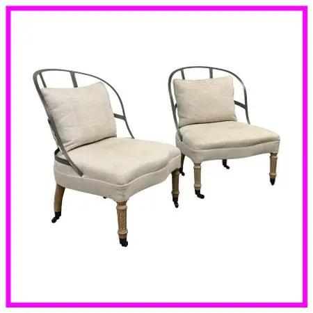 Restoration Hardware Couturier’s Chairs, Pair
