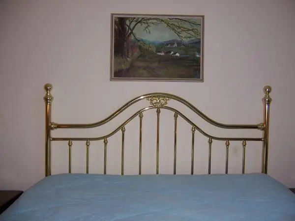 FASHION BED GROUP~SOPHIA POLISHED BRASS KING SIZE HEADBOARD~EX. CON.!