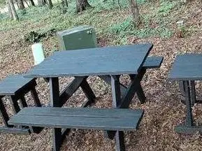 Picnic table pressure treated and stained slate