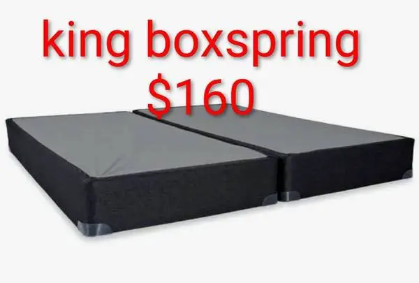$160 king boxspring brand new free delivery same day