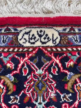 HANDMADE & SIGNED Persian oriental Kashan Rug carpet Signed