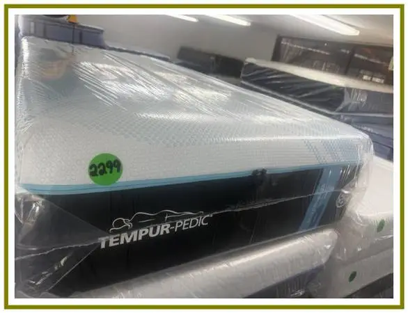 TWIN XL TEMPURPEDIC LUXEBREEZE (SOFT) MATTRESS & BOX SPRING BED