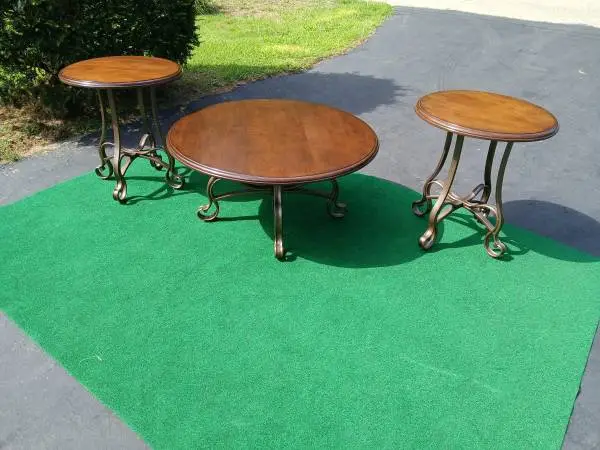 Ashley Furniture Coffee Table with End Tables Set all for $60