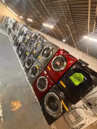 Front load washer & dryer set in good condition