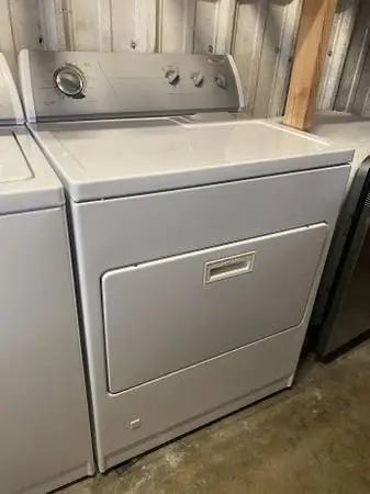 White Whirlpool Gas Dryer 7.0 Cu Ft Model #LGR8648PW1 Used