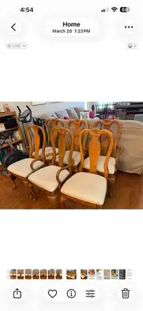 6 Dining Room Chairs