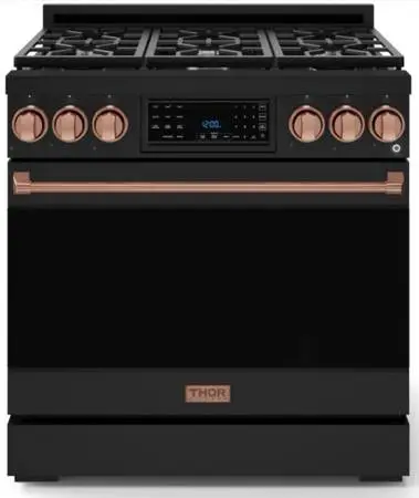 *Open Box* Thor 36” Matte Black All Gas Range – Gordon Ramsay Edition