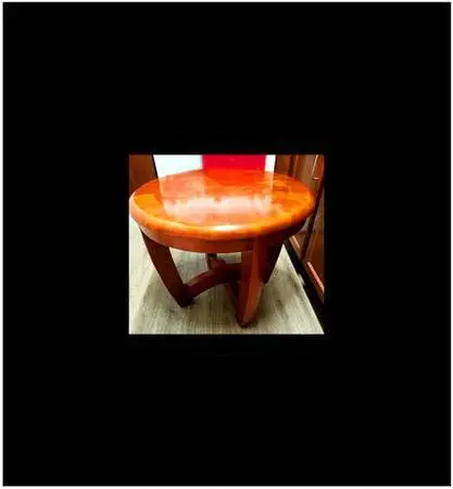 Rare & Unique Round Oak Mahagony Coffee Table $1,680