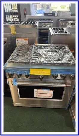 Café – 36-inch Gas Range with 6 Burners 6.2 Cu. Ft. – Stainless