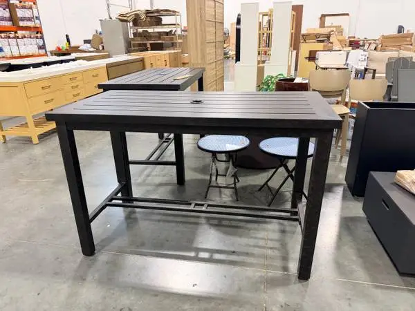 Darlee Outdoor Living Brooklyn Rectangular Cast Aluminum Counter Table