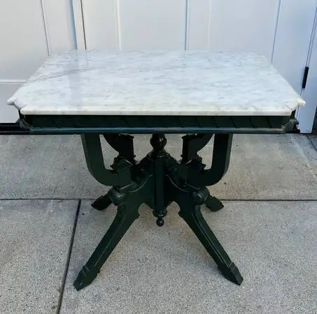Antique Victorian Eastlake-Style Parlor Table