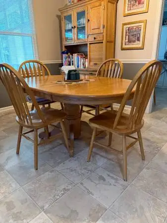 Vintage oak dining table