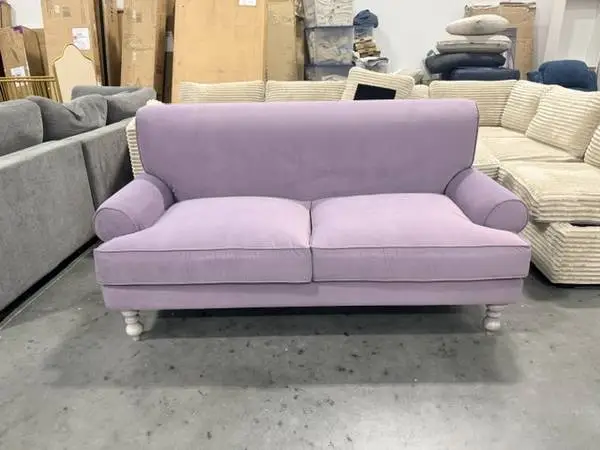 Hokku Designs Minimalist Purple Taro Straight Sofa Couch