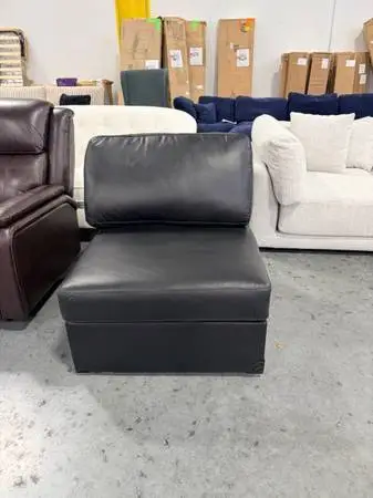Modmax II Black Armless Side Chair Sectional Addition Brand New