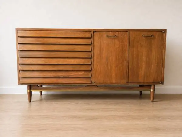Merton Gershun Dania Walnut Credenza/Dresser – American of Martinsvill