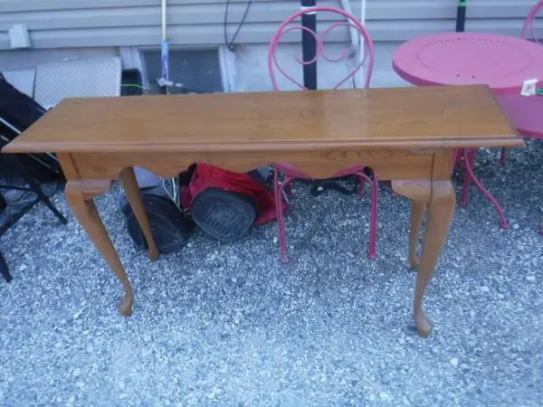 Oak Hall Table 53 1/2Long