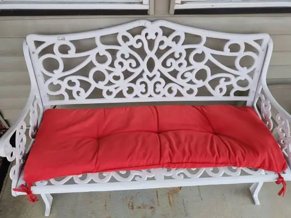 CAST IRON BENCH AND CHAIR FOR SALE