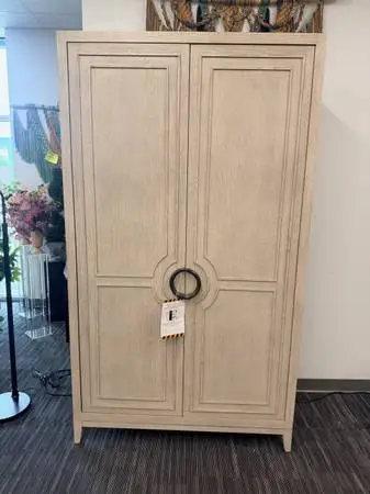 Birch Lane Nadine Armoire Wardrobe Grey Oak 6 Drawer 3 Shelves
