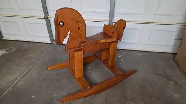 Solid wood Childrens Rocking Horse