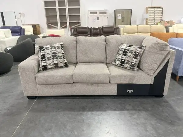 Ashley Ballinasloe Sectional Sofa End Piece Concrete Gray Upholstery