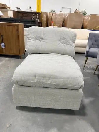 Gray Upholstered Fabric 31 Chair Bonus Sectional Piece Brand New