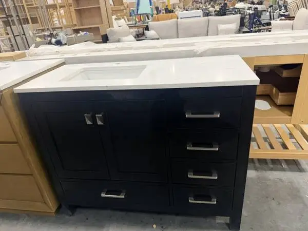 Ariel Cambridge 42 Single Sink Freestanding Bathroom Vanity Espresso
