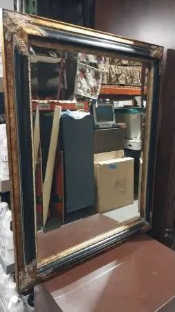 Black & Brass Colored Mirror