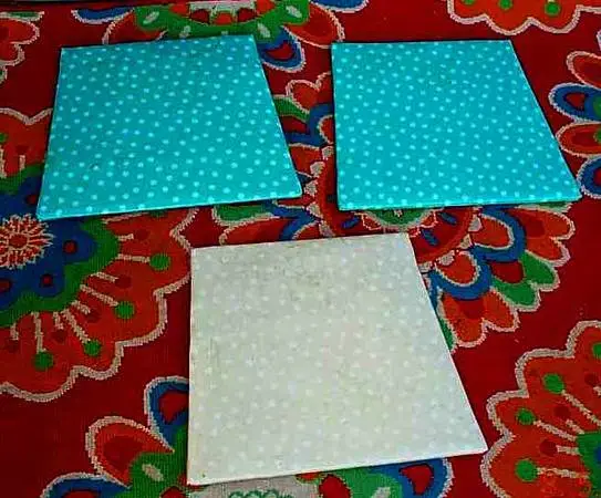 KITCHEN CHAIR SEAT PARTS for 3 Vintage 1950s 1960s Seats Polka-Dot