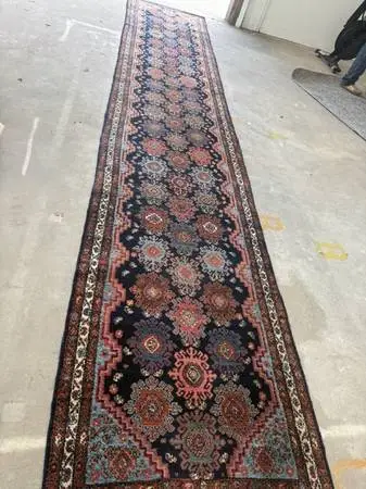 Antique Persian Malayer Hallway Runner Rug; 1920s - PERFECTLY MAINTAI