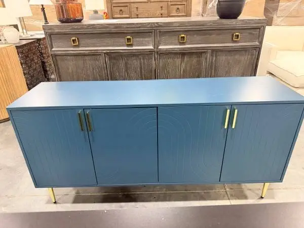 Willa Arlo Midnight Blue Mallorca 60 Sideboard Buffet Console Table