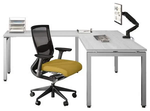 *9 colors 6 Sizes 24d New in Box L Shape Desk w/Metal U/Loop Leg