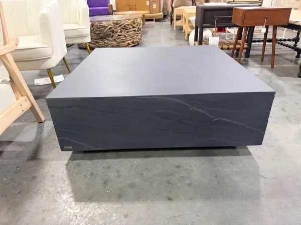 Elementi Colorado 14 Slate Black Square Concrete Outdoor Coffee Table
