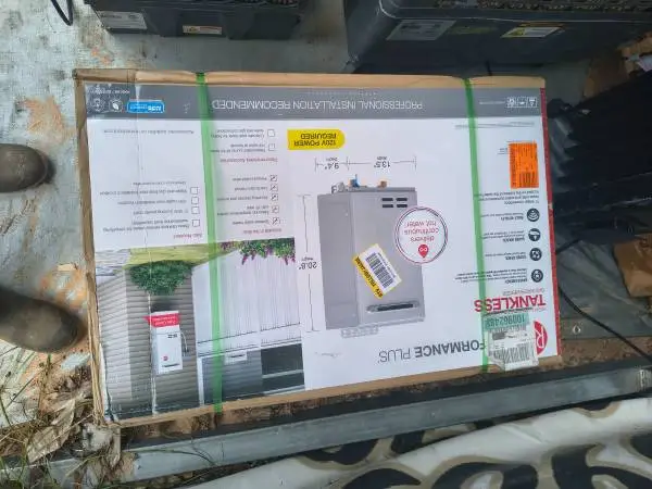 Brandnew in the box tankless water heater