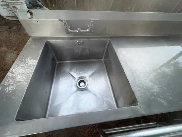 Commercial 1 Compartment Stainless Steel Sink