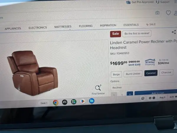 Flexsteel Linden Power Recliner