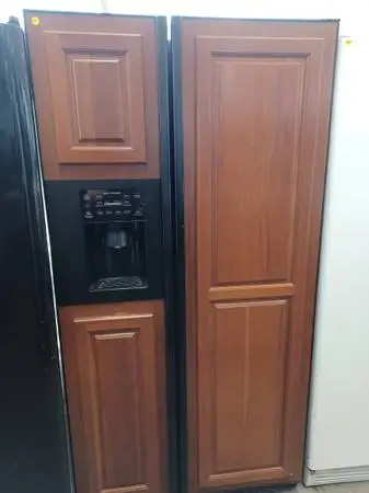 GE Orange Side By Side Refrigerator