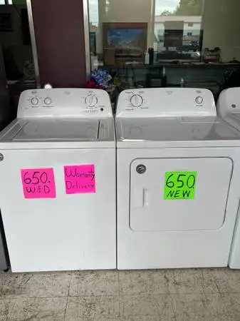 Washer dryer set new whirlpool Warranty, delivery call/text
