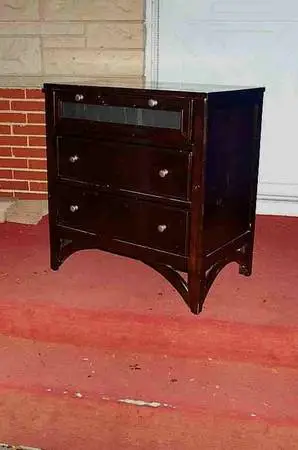 DRESSER Compact 3 Drawer Chest Nightstand Storage Bedroom Furniture