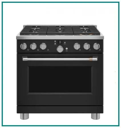 Café 36 Freestanding Dual Fuel True Convection Range Matte Black