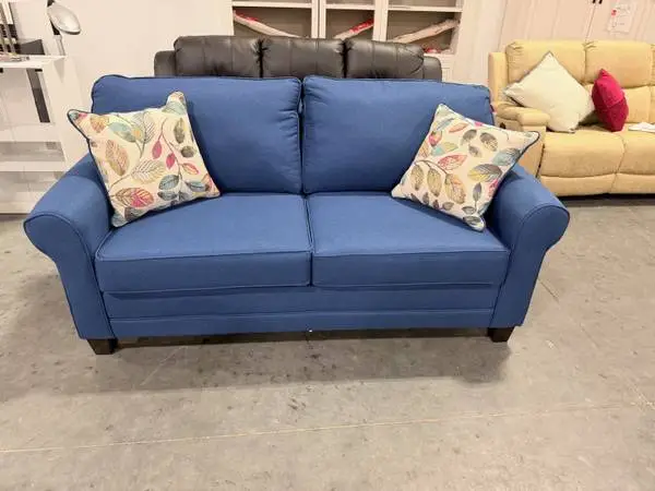 Three Posts Langenfeld Blue Upholstered 76 Sleeper Sofa Brand New